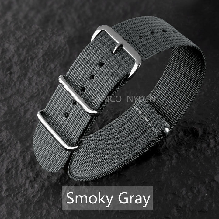 Ribbed Nylon Military Band 18–22mm