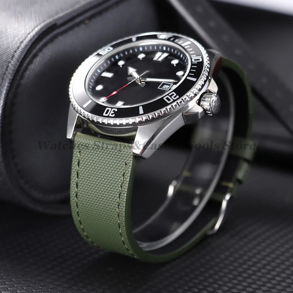 20mm 22mm Sailcloth Nylon Watchband for Samsung Galaxy Watch8/7/6/5 Watch Men Women Quick Release Leather Waterproof Watch Strap