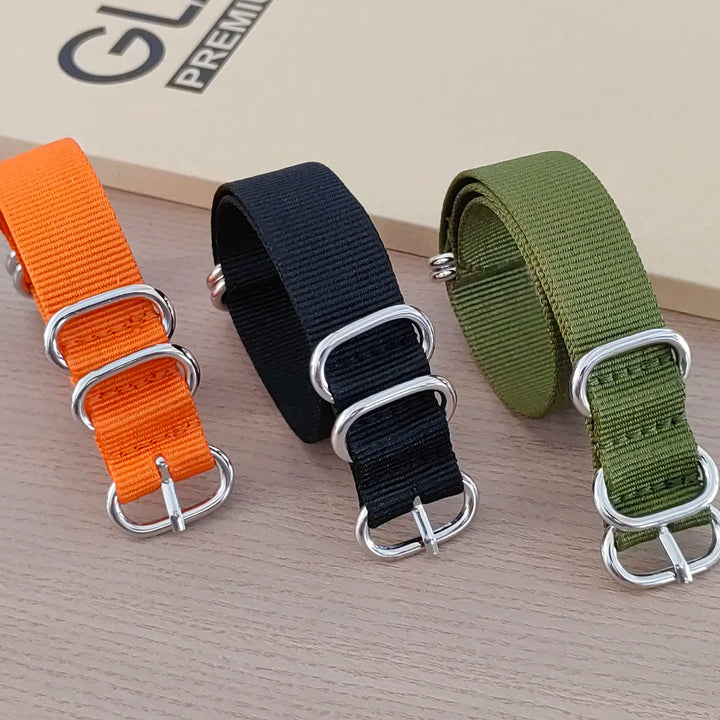 Nylon Military Watch Band 18–24mm