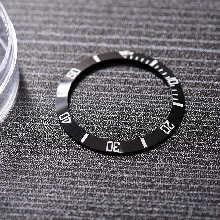 NATOBELT 38mm Ceramic For 40mm SUB Watch Case Alloy Watch Bezel Insert Ring Slope NH35 NH34 GMT Diving Watch Part Accessories