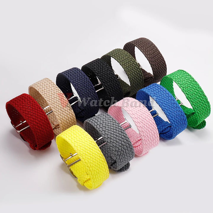 Perlon Woven Nylon Watch Strap (14–22mm)