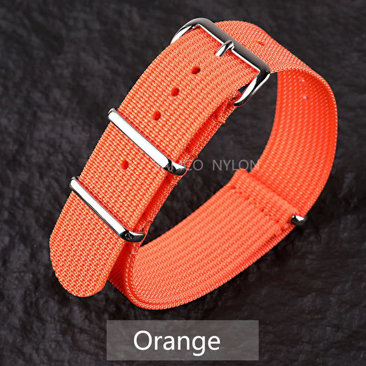 Ribbed Nylon Military Band 18–22mm