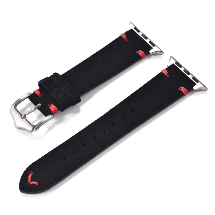 Suede Leather Strap for Apple Watch Band 49mm 44mm 41mm 42mm 38mm 46mm Bracelet Men Women iWatch Ultra Series 2 10 9 8 7 SE 5 4