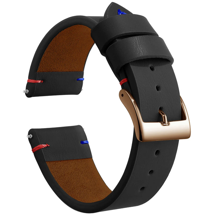 New Sport Vintage Leather Watch Band 18–22mm with Stainless Steel Buckle