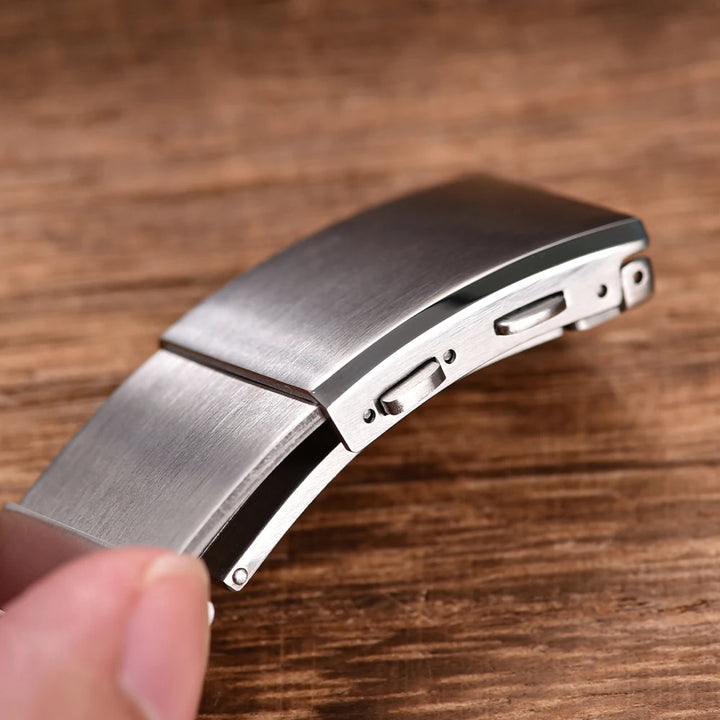 316L Stainless Steel Watch Buckle – 18-22mm Adjustable Double Push
