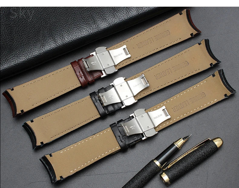 Genuine Calfskin Leather Watch Strap for Tissot (22–24mm)