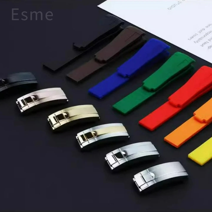 Silicone Watch Strap 20–21mm for Rolex Submariner & Daytona