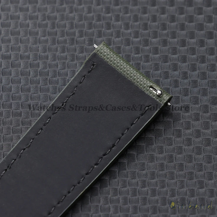 20mm 22mm Sailcloth Nylon Watchband for Samsung Galaxy Watch8/7/6/5 Watch Men Women Quick Release Leather Waterproof Watch Strap