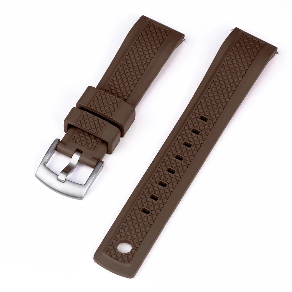 FKM Rubber Watch Strap 20/22mm for Samsung Galaxy 46mm & Huawei GT2/Amazfit GTR 47mm