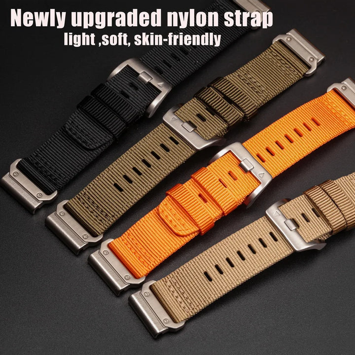 HEMSUT Nylon Quickfit Watch Strap – 20–26mm for Garmin Fenix & Tactix