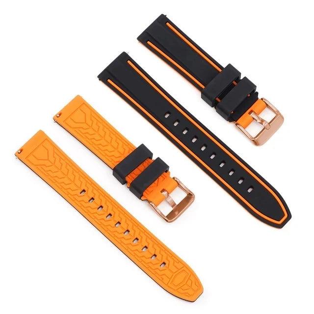 Premium Silicone Quick Release Watch Strap – 20/22/24mm