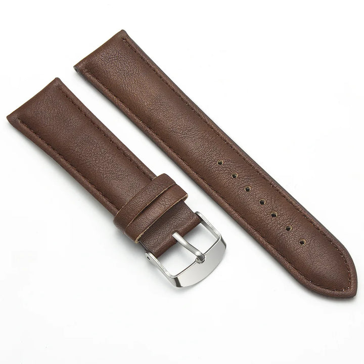 Brown PU Leather Watch Strap 20/22mm (Unisex)