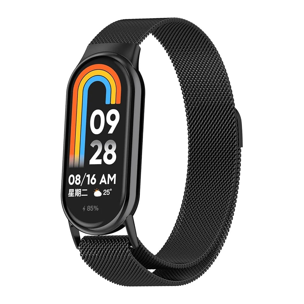 Stainless Steel Magnetic Strap for Xiaomi Mi Band 8, 9, 10