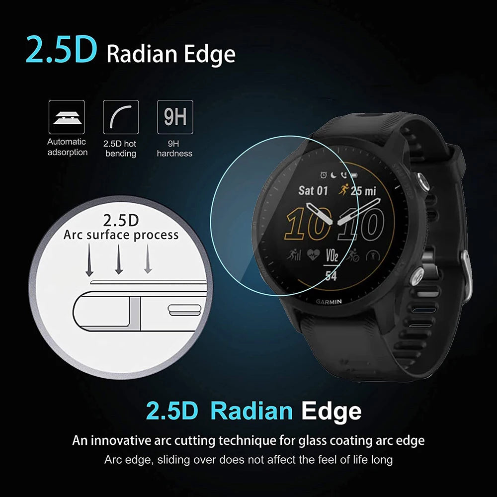 2-Pack Tempered Glass Screen Protector for Garmin Forerunner 255/255S/955