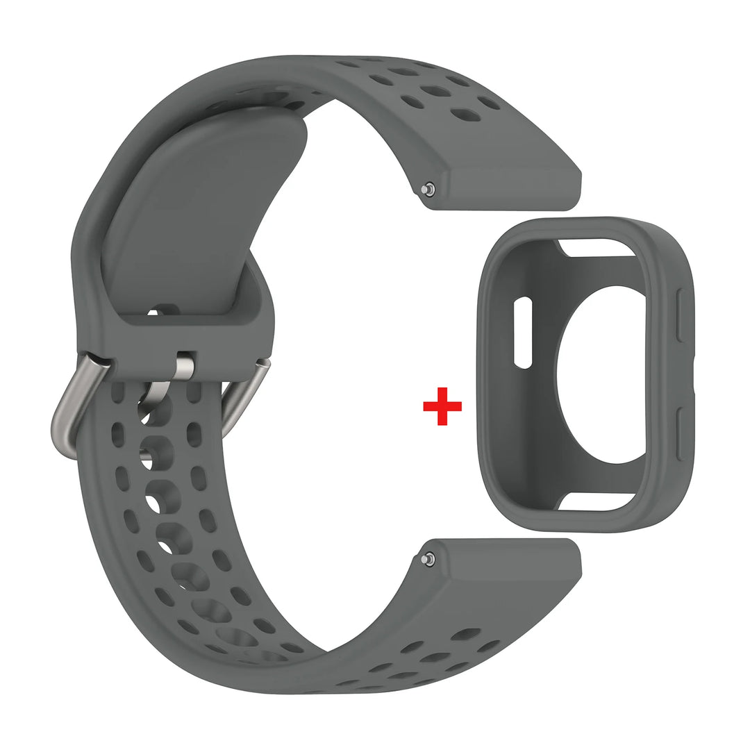 Silicone Strap with Protective Case for Amazfit Bip 6