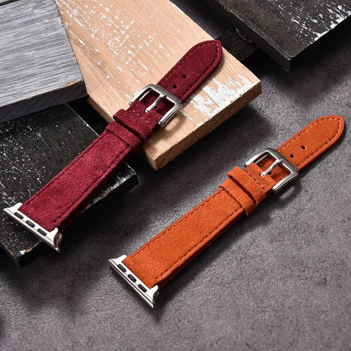 Soft Suede Leather Strap For Apple Watch Band 10 42 46mm 38 44mm 40mm 45mm 49mm for iWatch Series Ultra 2 9 8 7 6 SE 5 Wristband