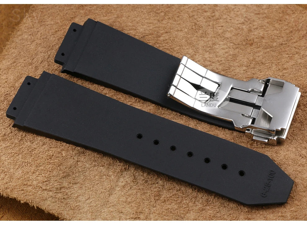Silicone Rubber Watch Strap for Hublot (26×19mm, 24×17mm)