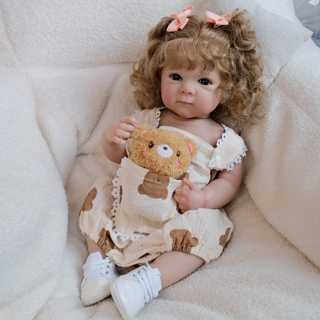 18″ Bettie Full‑Body Reborn Baby Doll – Lifelike Newborn with 3D Skin & Hand‑Rooted Hair