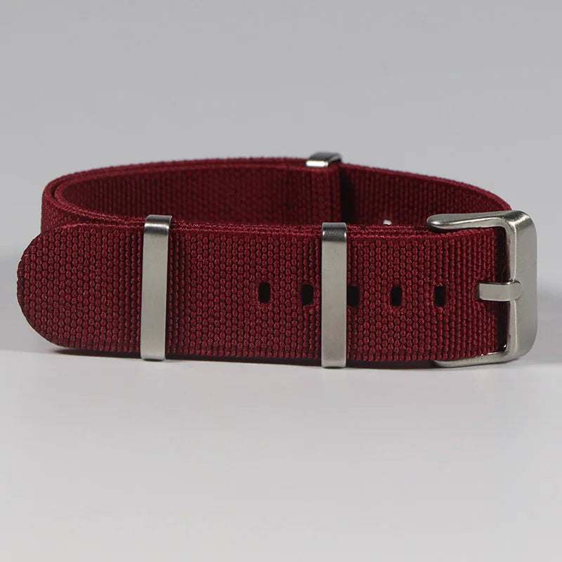 Trendy Nylon Military Watch Strap – 18/20/22mm Elastic French Troops Style