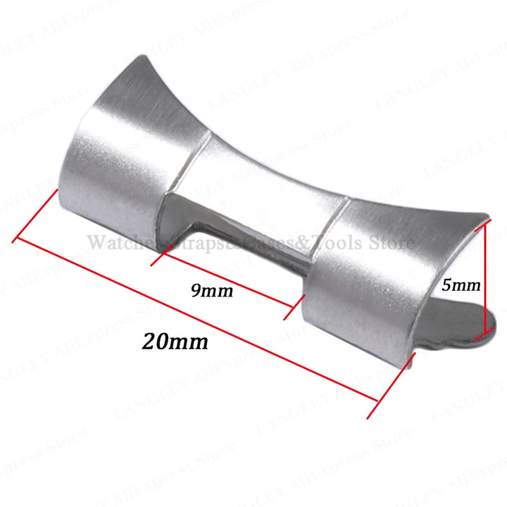 Stainless Steel Curved End Link – 18/22mm, for Seiko SKX007/009 Jubilee & Oyster