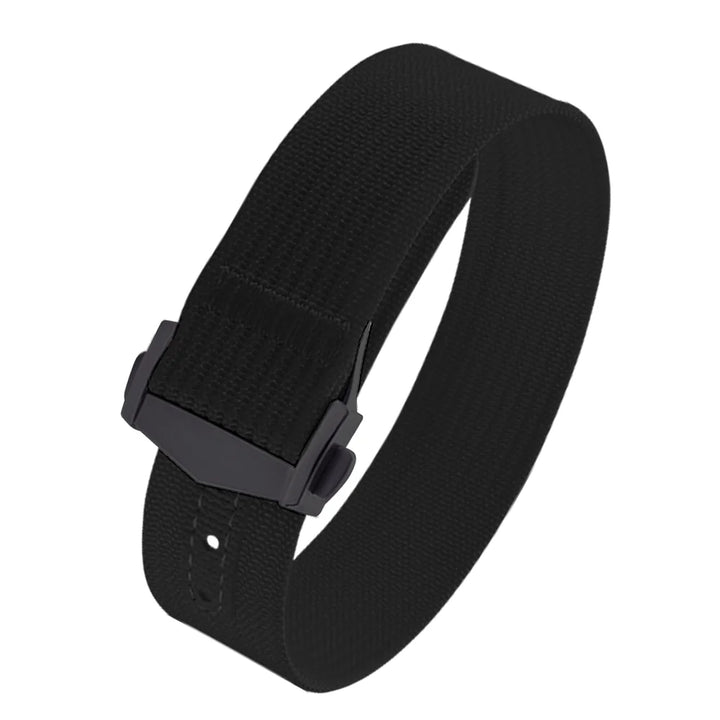 JUELONG Canvas Sailcloth Watch Strap 18mm 20mm 22mm Rubber Hole Sport Waterproof Folding Buckle Watchband For Omega Swatch Moon