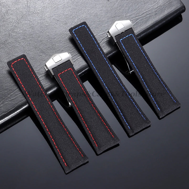 Canvas Nylon Strap (20–22mm) – Folding Buckle Sport