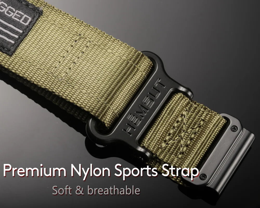 HEMSUT Nylon Sports Strap for Garmin Fenix & Forerunner Series