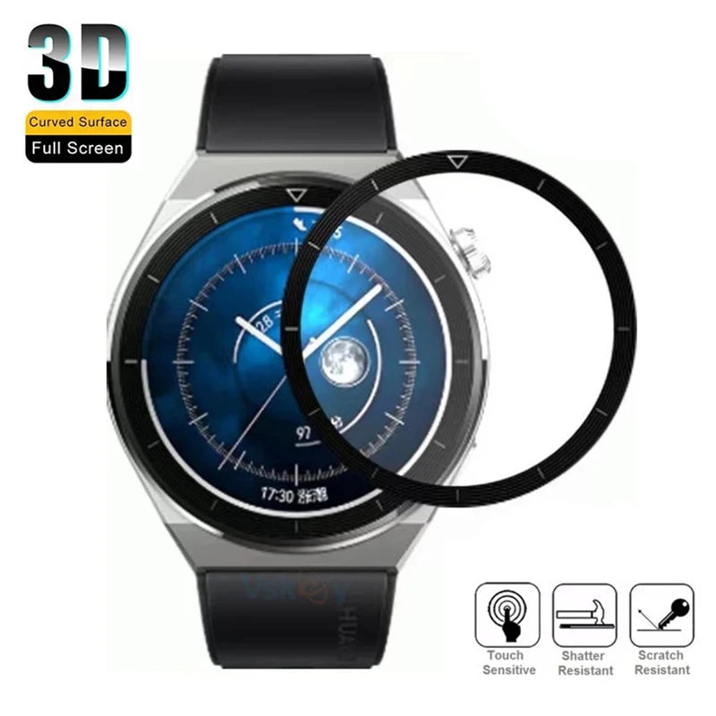 3D Curved Protective Film for Huawei Watch GT 2/3/GT3 Pro – 42/46mm (Not Glass)