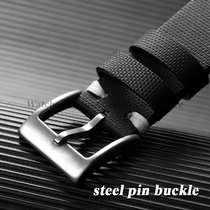 Premium Nylon Sailcloth Watch Strap 18mm 20mm 22mm Band Quick Release Perforated Breathable Watchband for Men's Women Wristbelts