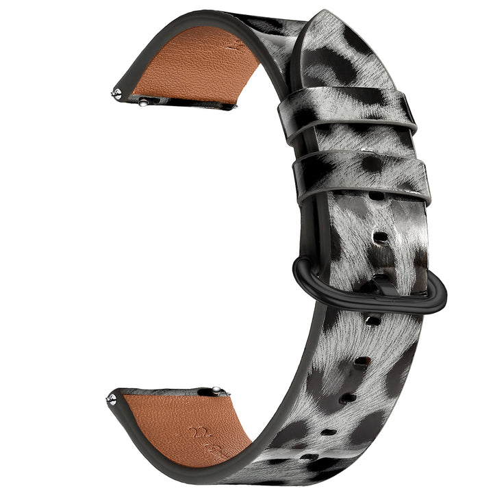 Leopard Print Leather Watch Band 20/22mm (Quick Release)