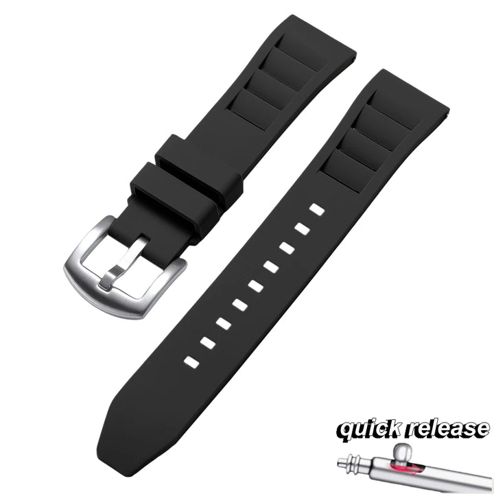 Soft Silicone Watchband 20mm 22mm Sport Waterproof Smartwatch Bracelet for Richard Mille Diving Rubber Watch Strap Accessories