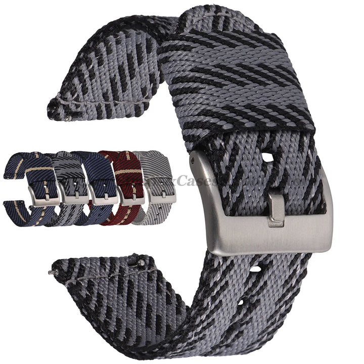 Quick Release Nylon Strap (20–22mm) – Military Style