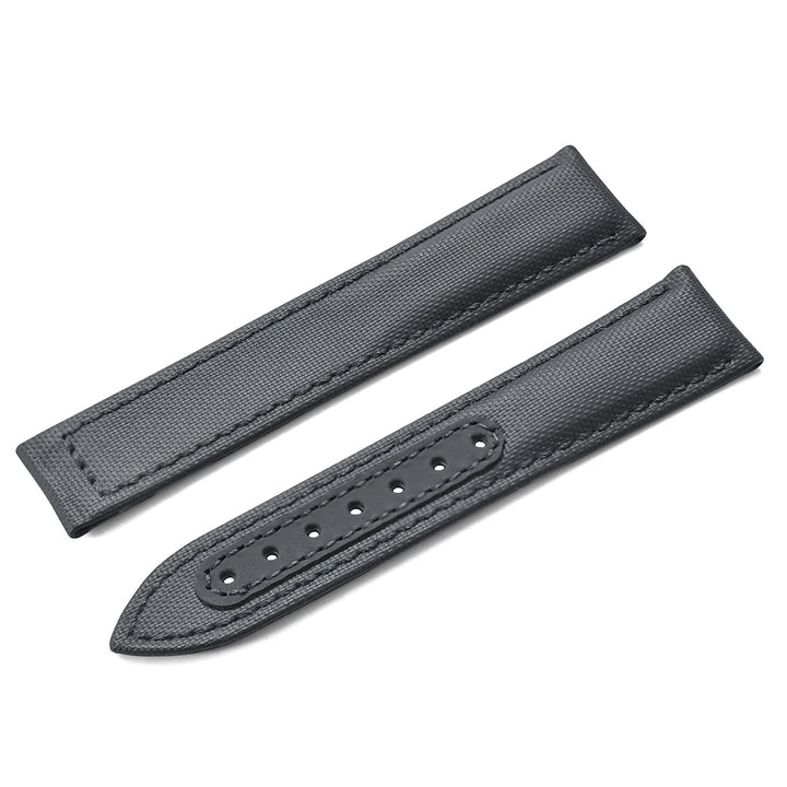 Sailcloth Nylon Watch Band 20mm 22mm Leather Sailcloth Strap For Omega Seamaster  Swatch Folding Buckle Band Universal Bracelet