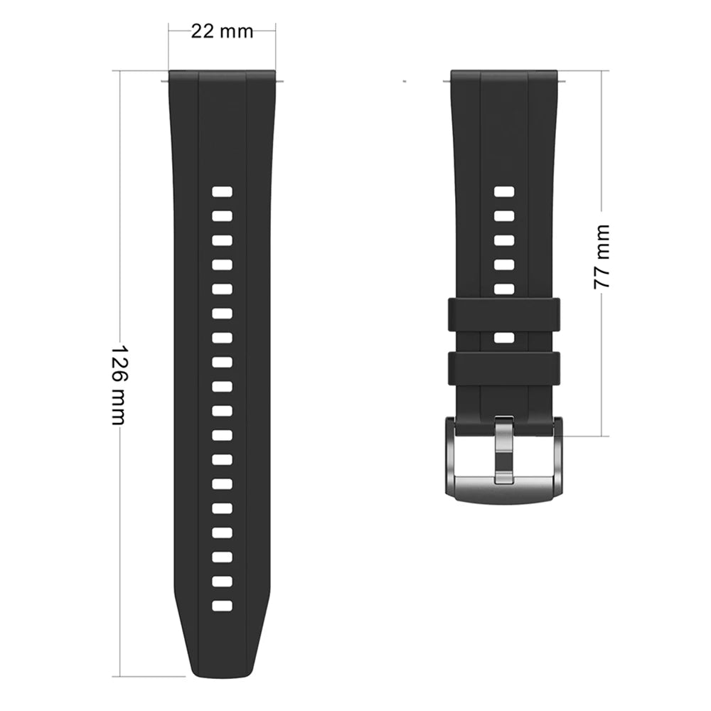 Silicone Strap & Protective Case for Huawei Watch GT4/GT5/GT6 – 46mm