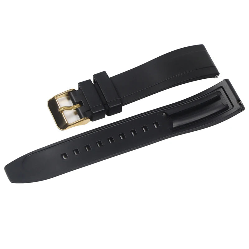 Premium Vulcanized Rubber Watch Strap – 20–24mm Quick Release