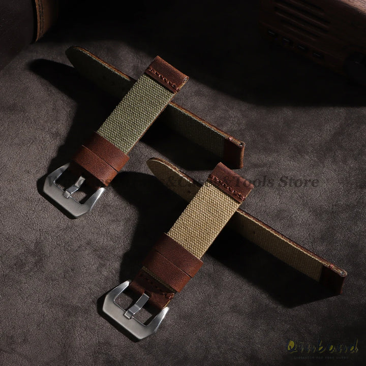 High Quality Durable Nylon Watch Strap Men Women Watchband 20mm 22mm 24mm for Panerai Retro Wristband Release Universal Bracelet