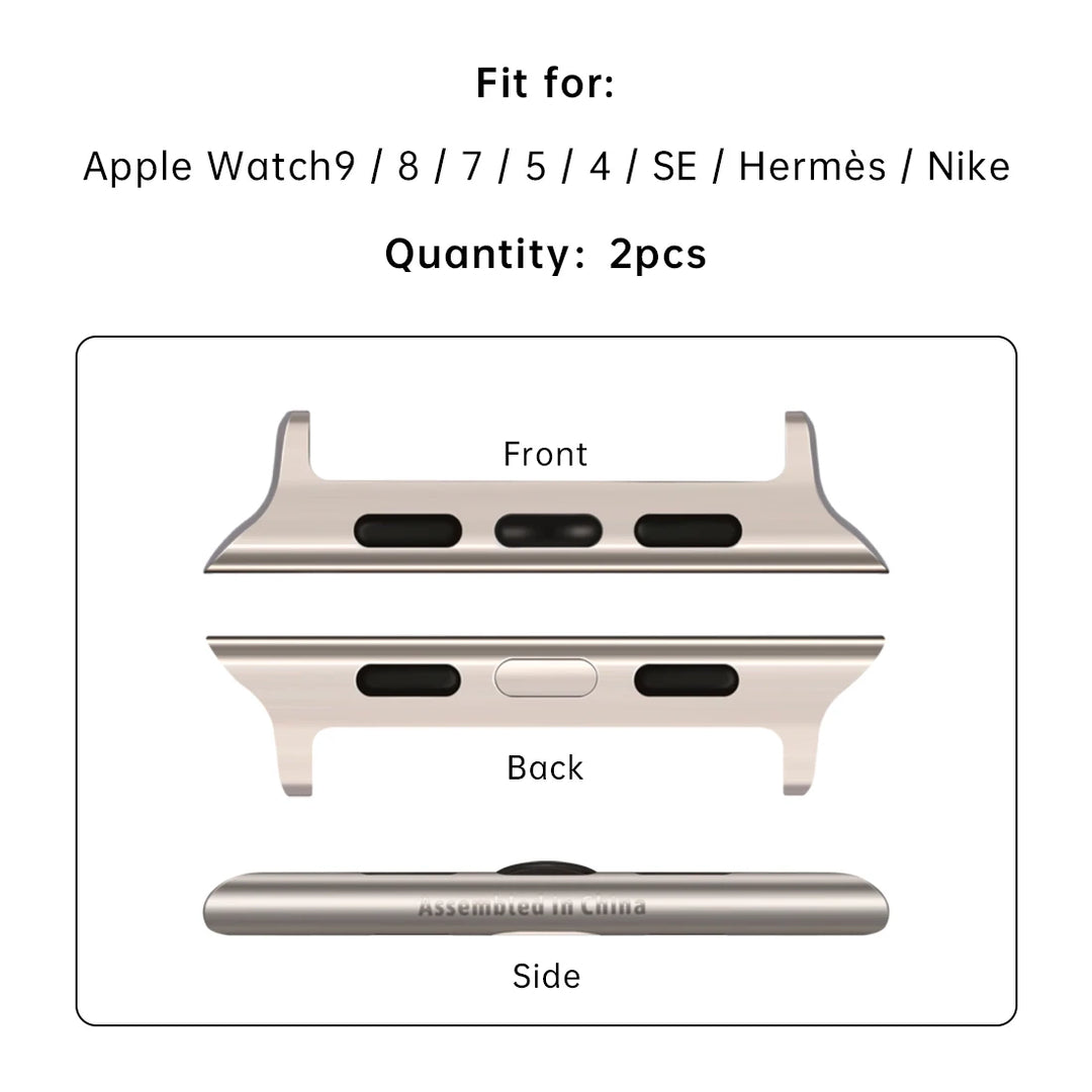2pcs 316L Stainless Steel Adapter For Apple Watch Ultra3 49mm Series11 10 9 8 SE 45mm 44mm 46mm 42mm Apple Watch Band Connector