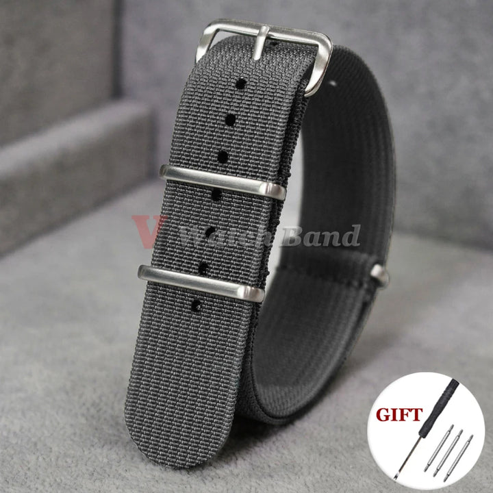 New Ribbed Nylon Watch Band for Omega 20mm 22mm 18mm High Quality Strap for Seiko Military Watchband Army Sport Wrist Bracelet