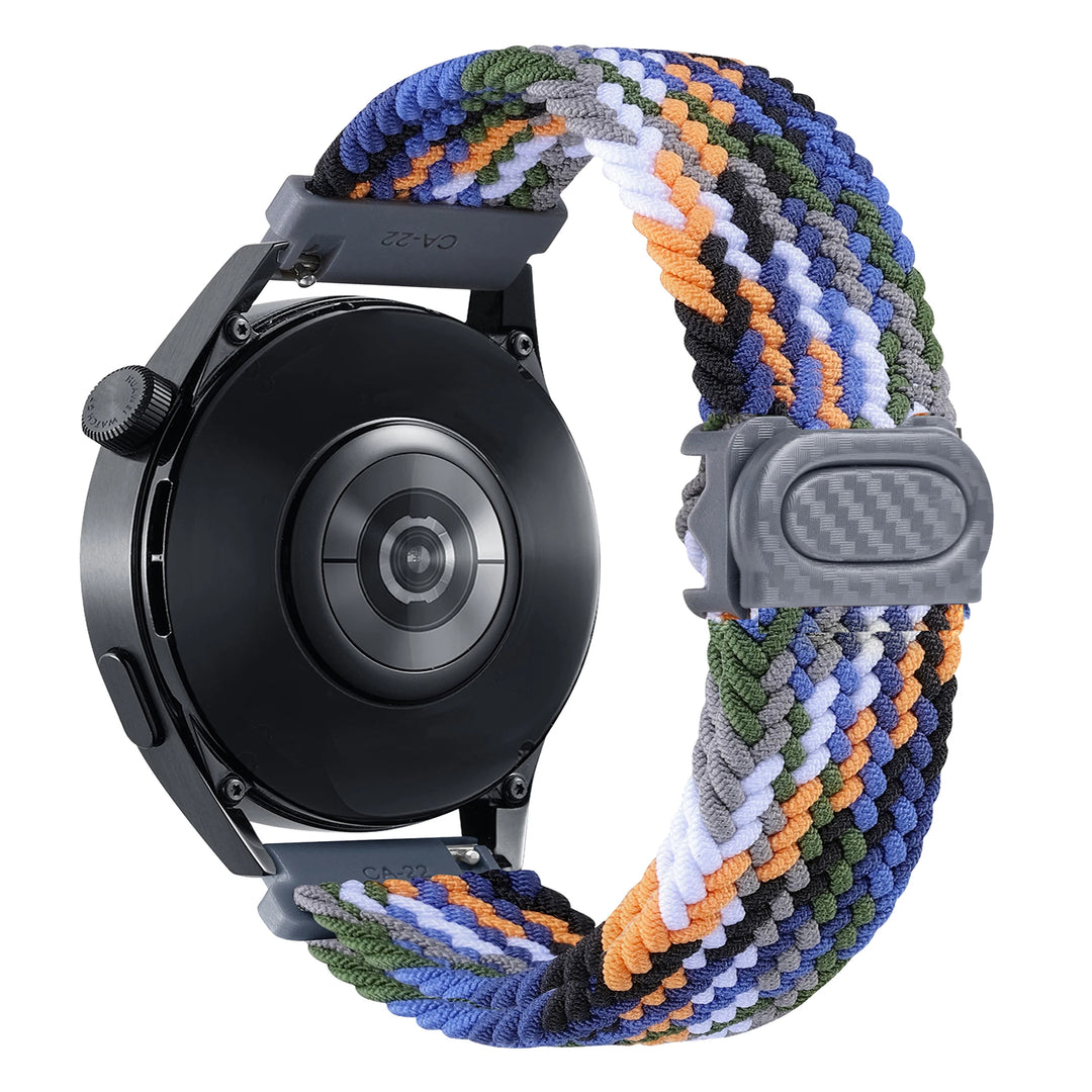 Nylon Braided Loop Watch Strap 20-22mm for Samsung Galaxy Watch & Huawei GT Series