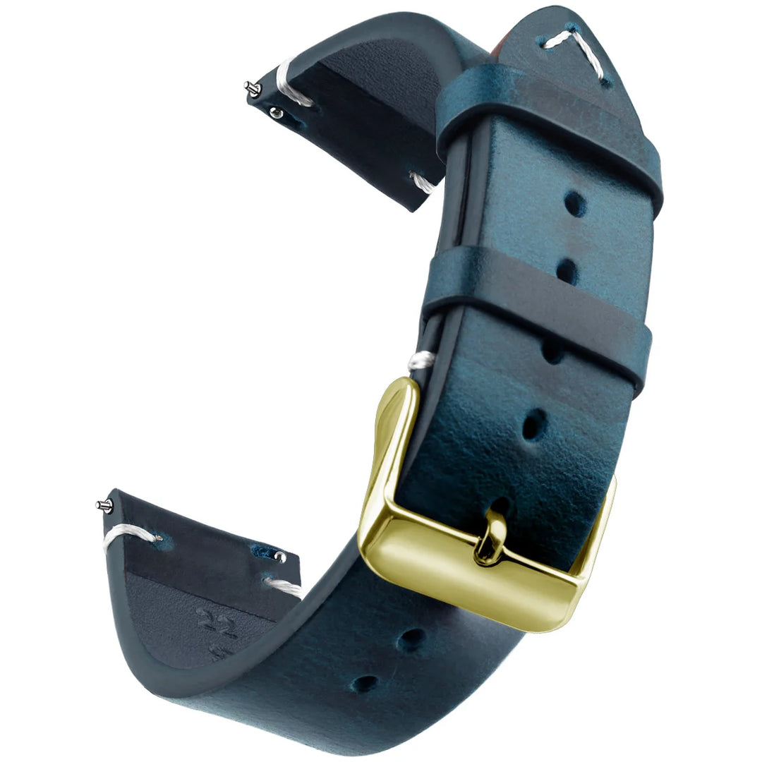 Wax Genuine Leather Watch Band 18–24mm