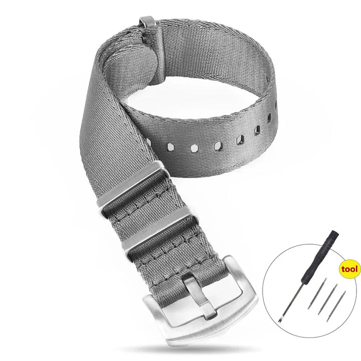 High Density Nylon Watch Band 20–22mm