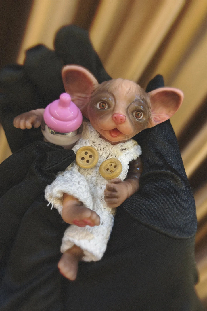 10–11 cm Mini Silicone Tiger Reborn Doll