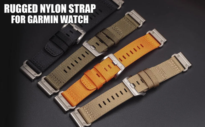 HEMSUT Nylon Quickfit Watch Strap – 20–26mm for Garmin Fenix & Tactix