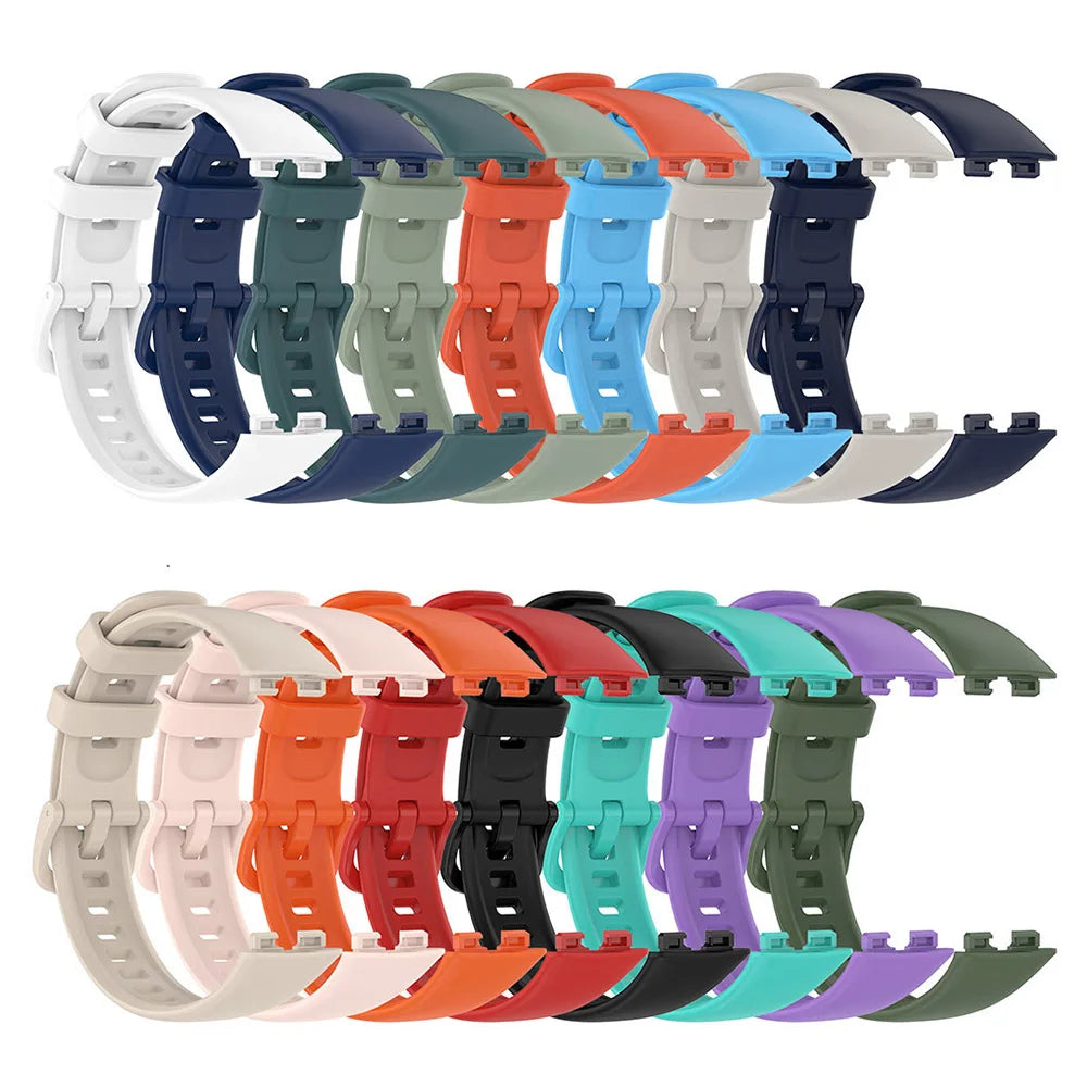 Silicone Wrist Strap for Huawei Band 8, 9, 10