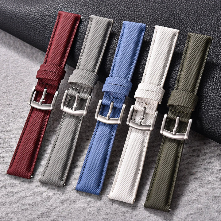 Quality Sailcloth Watch Strap18/19/20/22mm Quick Release Leather Band Waterproof Sailcloth Bracelet for Omega Seiko Cartier Belt
