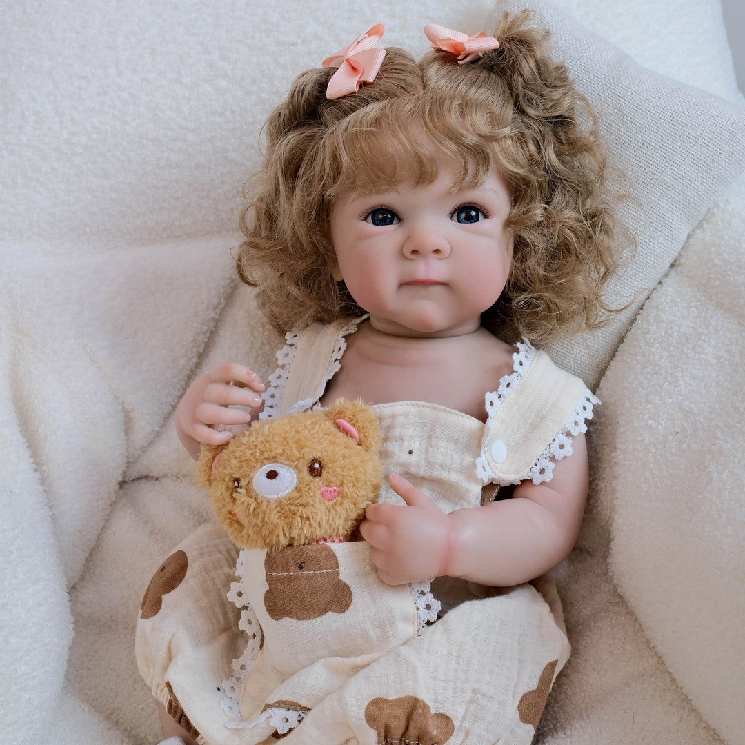 18″ Bettie Full‑Body Reborn Baby Doll – Lifelike Newborn with 3D Skin & Hand‑Rooted Hair