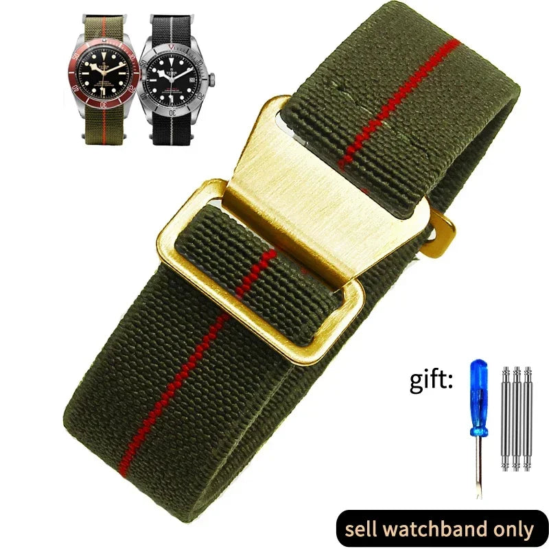 French Army Nylon Watch Band 18–22mm