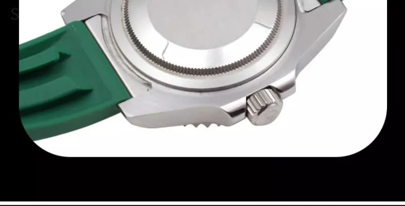 Silicone Leather Hybrid Watch Strap for Rolex (19–21mm)