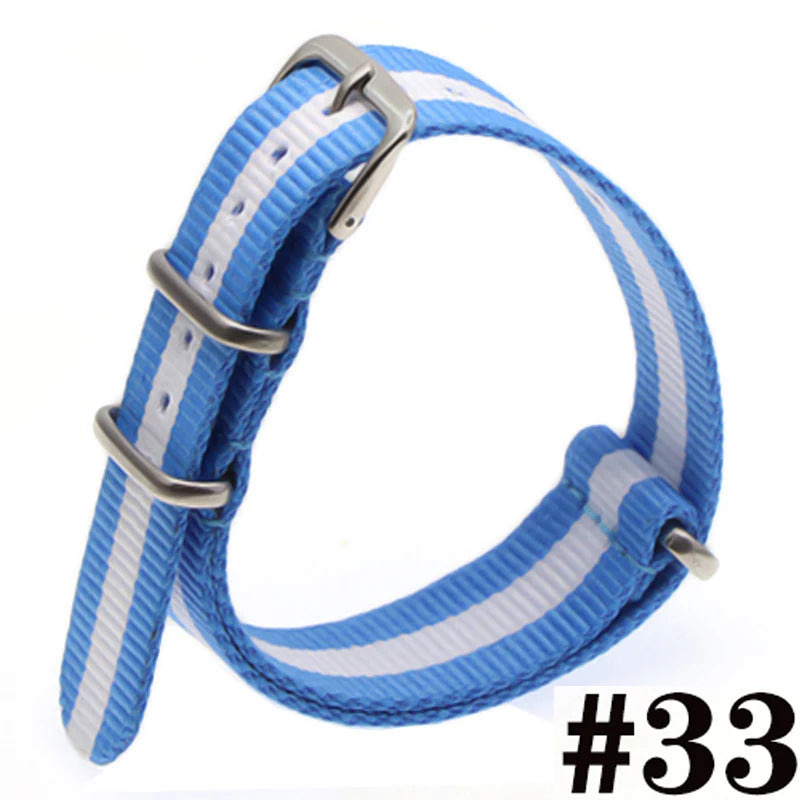 Waterproof Nylon Watch Strap (16-22mm)