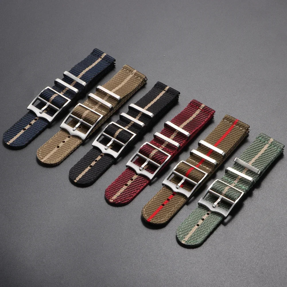 20/22mm Nylon NATO Watch Strap for Tudor, Omega, Seiko